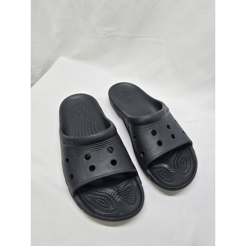 Crocs Black Coast Slide Sandals 205315 Unisex Mens Size 5/ Womens Size 7
